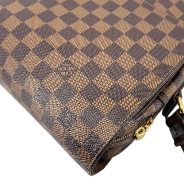 LOUIS VUITTON Shelton MM Damier Ebene Messenger Bag Brown