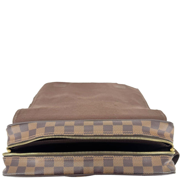 LOUIS VUITTON Shelton MM Damier Ebene Messenger Bag Brown