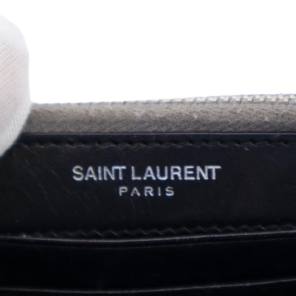 YVES SAINT LAURENT Sunset Crackled Metallic Leather Bag