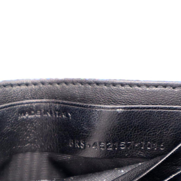 YVES SAINT LAURENT Sunset Crackled Metallic Leather Bag