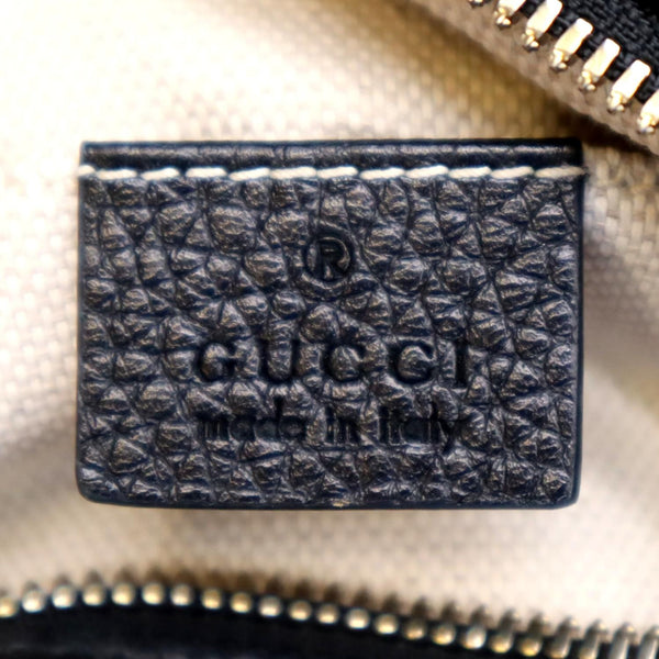 GUCCI Soho Disco Pebbled Leather Crossbody Bag Black 308364