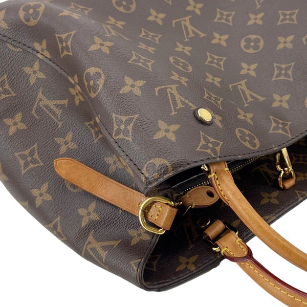 LOUIS VUITTON Montaigne BB Monogram Canvas Shoulder Bag Brown