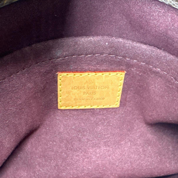 LOUIS VUITTON Montaigne BB Monogram Canvas Shoulder Bag Brown