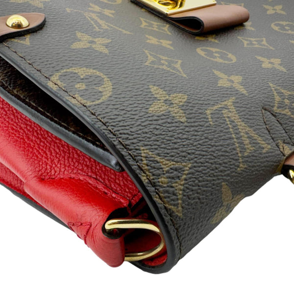 LOUIS VUITTON Vaugirard Monogram Canvas Shoulder Bag Coquelicot