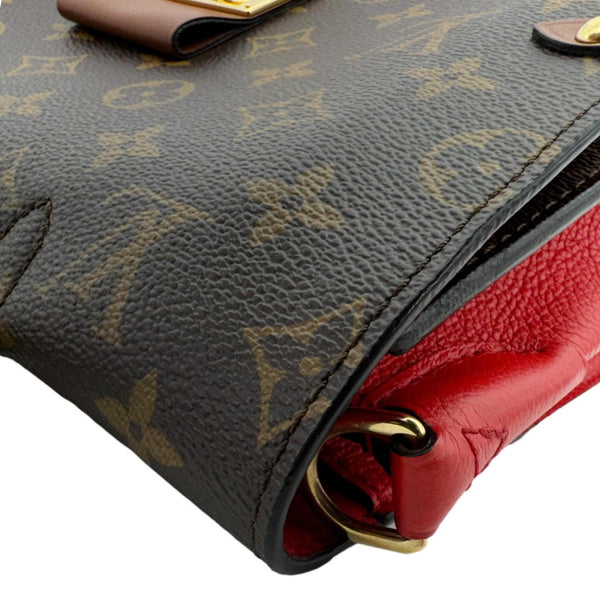 LOUIS VUITTON Vaugirard Monogram Canvas Shoulder Bag Coquelicot