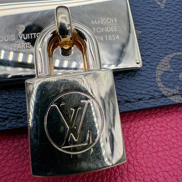 LOUIS VUITTON Vaugirard Monogram Canvas Shoulder Bag Coquelicot