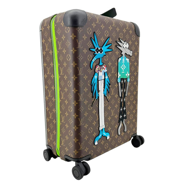 LOUIS VUITTON Monogram Horizon 55 Friends Monogram Canvas Travel Bag Brown