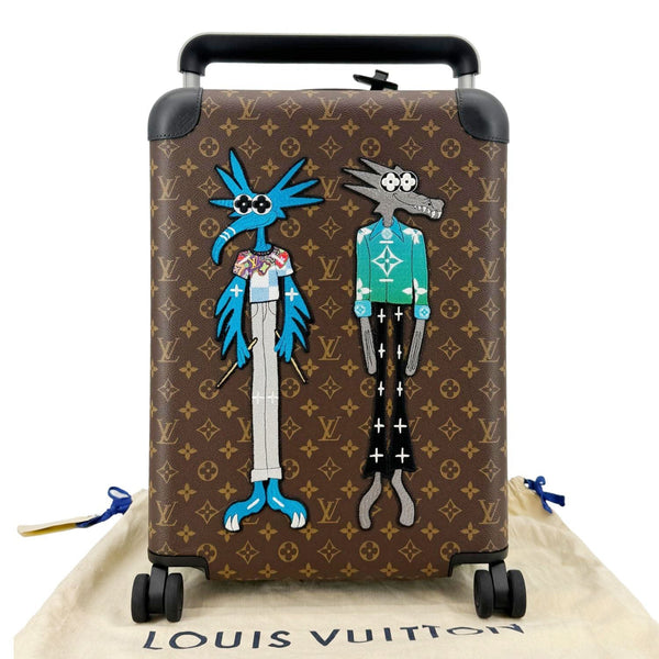 LOUIS VUITTON Monogram Horizon 55 Friends Monogram Canvas Travel Bag Brown