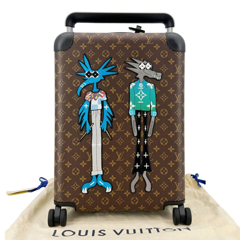 LOUIS VUITTON Monogram Horizon 55 Friends Monogram Canvas Travel Bag Brown