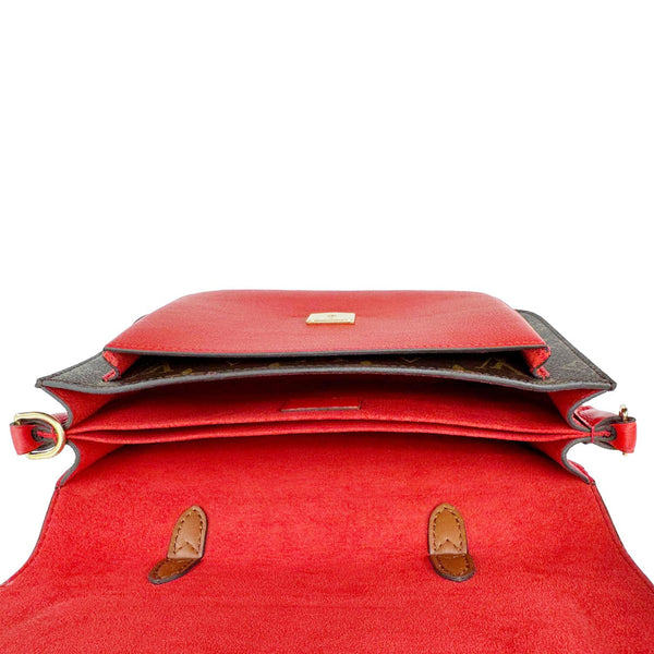 LOUIS VUITTON Vaugirard Monogram Canvas Shoulder Bag Coquelicot