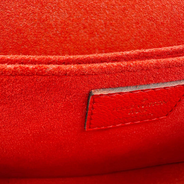 LOUIS VUITTON Vaugirard Monogram Canvas Shoulder Bag Coquelicot