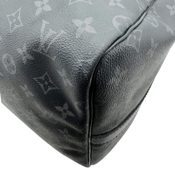 LOUIS VUITTON Keepall 55 Bandouliere Monogram Eclipse Travel Bag Black