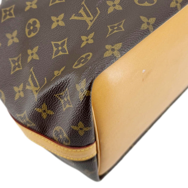 LOUIS VUITTON Petit Noe Monogram Canvas Shoulder Bag Brown