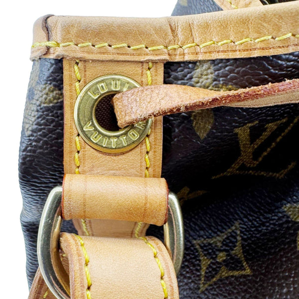 LOUIS VUITTON Petit Noe Monogram Canvas Shoulder Bag Brown