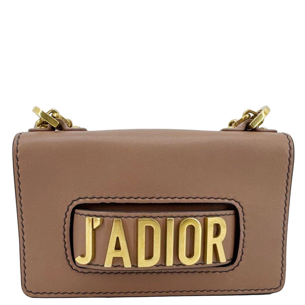 CHRISTIAN DIOR J'Adior Flap Mini Leather Chain Shoulder Bag Rose Poudre