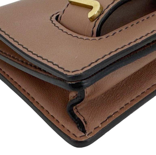 CHRISTIAN DIOR J'Adior Flap Mini Leather Chain Shoulder Bag Rose Poudre