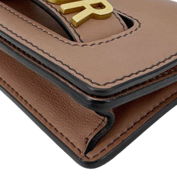 CHRISTIAN DIOR J'Adior Flap Mini Leather Chain Shoulder Bag Rose Poudre