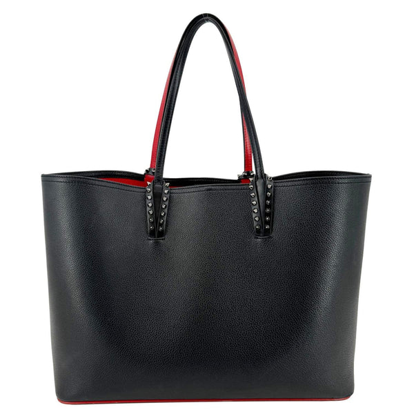 CHRISTIAN LOUBOUTIN Cabata Leather Tote Bag Black