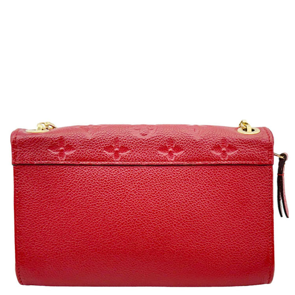 LOUIS VUITTON St Germain Pochette Empreinte Leather Shoulder Bag Red