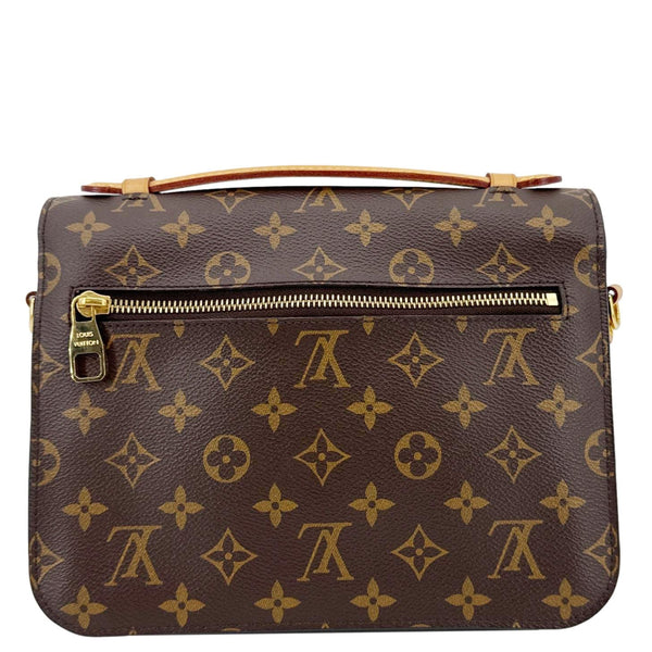 LOUIS VUITTON Metis Pochette Monogram Canvas Crossbody Bag Brown