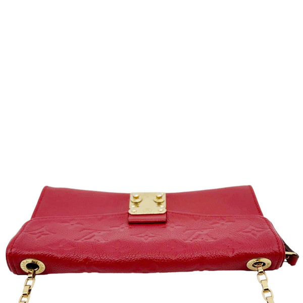 LOUIS VUITTON St Germain Pochette Empreinte Leather Shoulder Bag Red