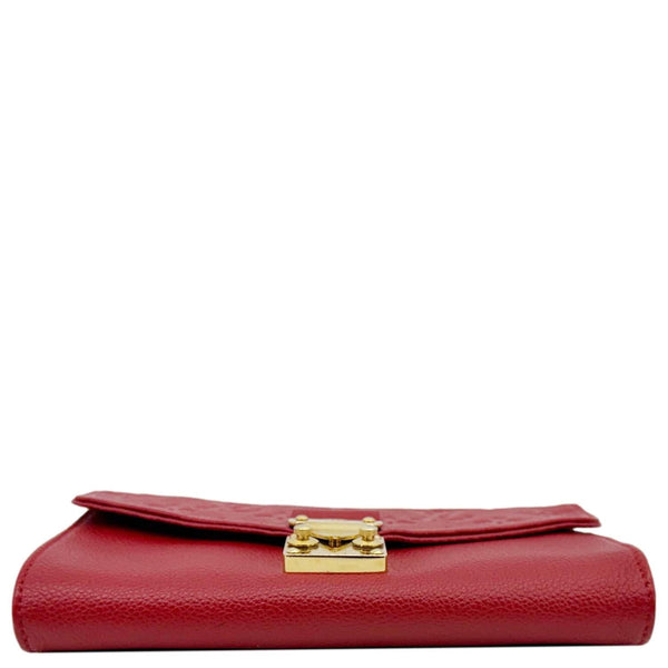 LOUIS VUITTON St Germain Pochette Empreinte Leather Shoulder Bag Red