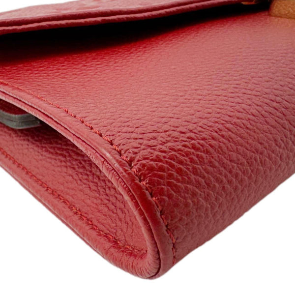 LOUIS VUITTON St Germain Pochette Empreinte Leather Shoulder Bag Red
