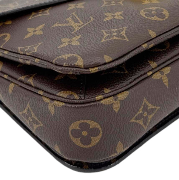 LOUIS VUITTON Metis Pochette Monogram Canvas Crossbody Bag Brown