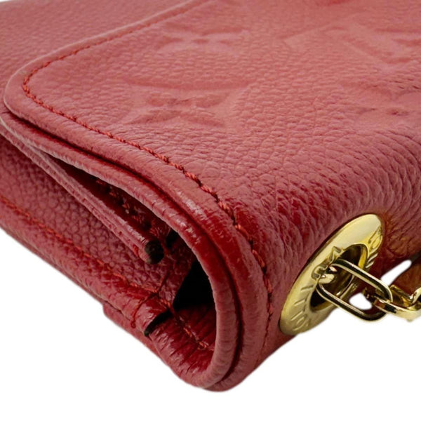 LOUIS VUITTON St Germain Pochette Empreinte Leather Shoulder Bag Red
