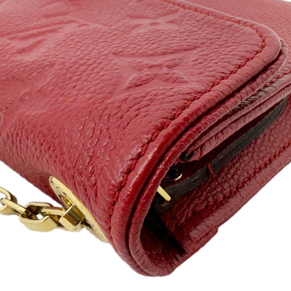 LOUIS VUITTON St Germain Pochette Empreinte Leather Shoulder Bag Red