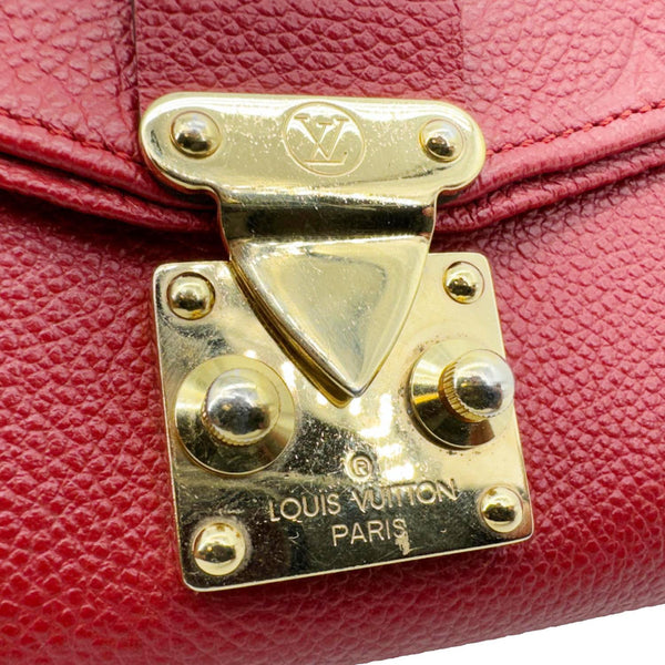 LOUIS VUITTON St Germain Pochette Empreinte Leather Shoulder Bag Red