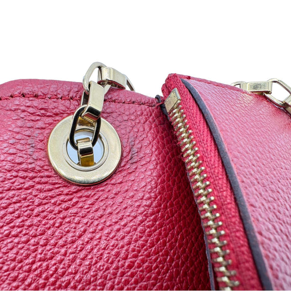LOUIS VUITTON St Germain Pochette Empreinte Leather Shoulder Bag Red