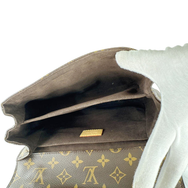 LOUIS VUITTON Metis Pochette Monogram Canvas Crossbody Bag Brown