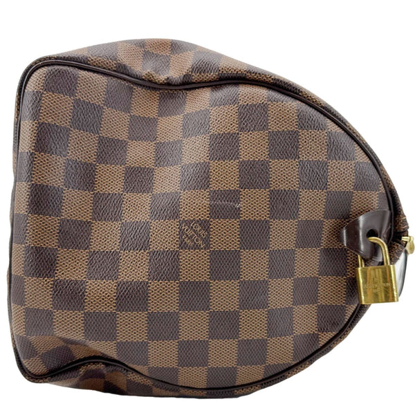 LOUIS VUITTON Speedy 35 Damier Ebene Satchel Bag Brown