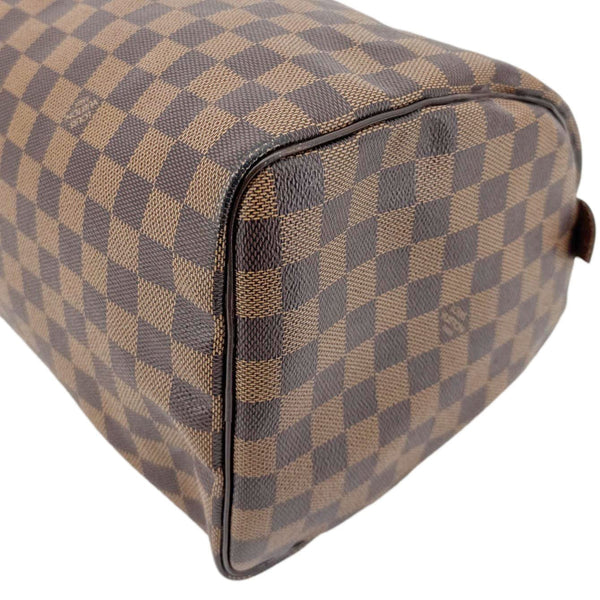 LOUIS VUITTON Speedy 35 Damier Ebene Satchel Bag Brown