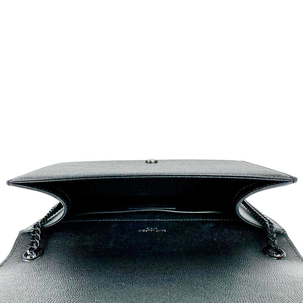 YVES SAINT LAURENT Kate Small Grain De Poudre Crossbody Bag Black