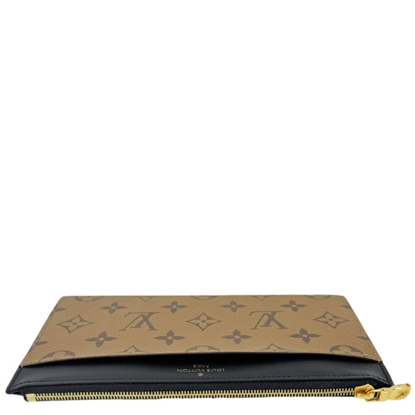 LOUIS VUITTON Slim Purse Monogram Reverse Canvas Wallet Brown