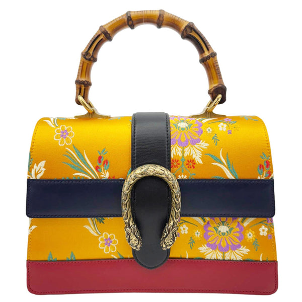GUCCI Dionysus Medium Top Handle Floral Jacquard Shoulder Bag Multicolor 448075