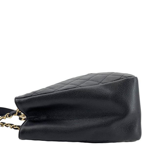 CHANEL Grand Shopping Quilted Leather Tote Bag Black