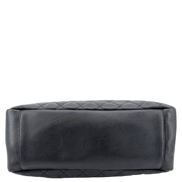 CHANEL Grand Shopping Quilted Leather Tote Bag Black