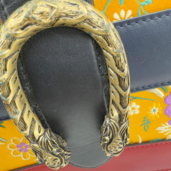 GUCCI Dionysus Medium Top Handle Floral Jacquard Shoulder Bag Multicolor 448075