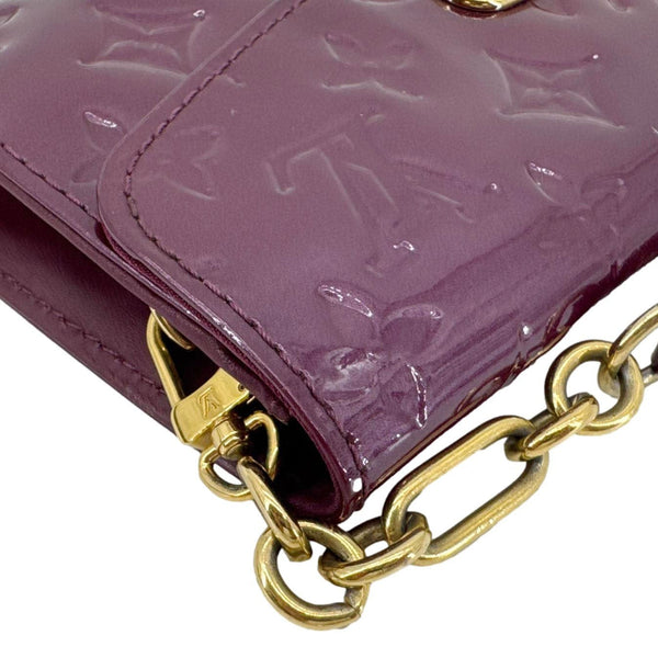 LOUIS VUITTON Sunset Boulevard Monogram Vernis Shoulder Bag Dark Purple