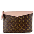 Louis Vuitton Daily Pouch Monogram Canvas Pink Clutch - Front