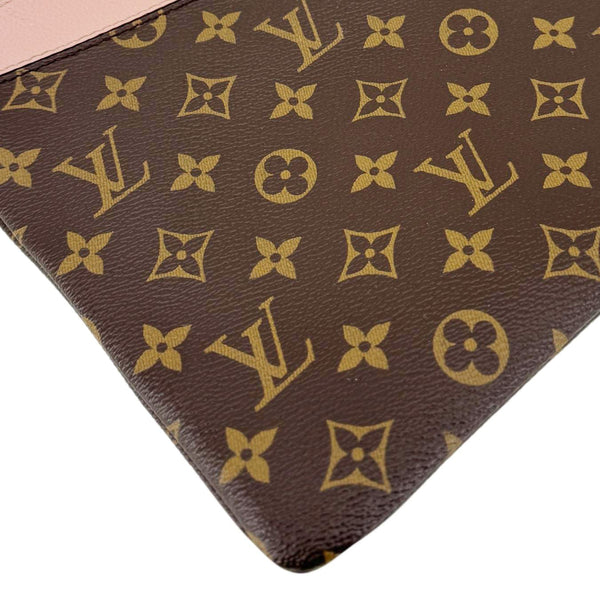 LOUIS VUITTON Daily Pouch Monogram Canvas Clutch Pink
