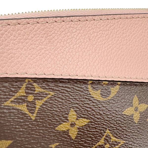 LOUIS VUITTON Daily Pouch Monogram Canvas Clutch Pink