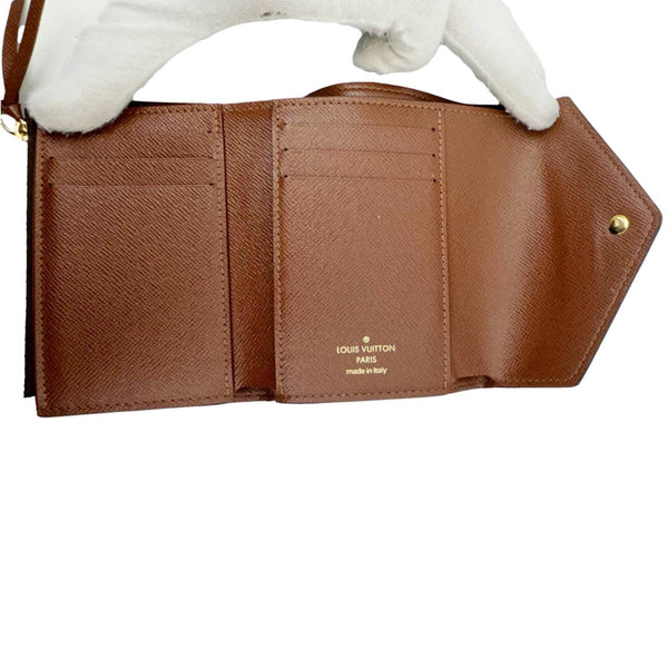 LOUIS VUITTON Victorine Monogram Canvas Wallet Brown