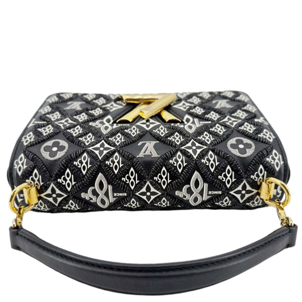 LOUIS VUITTON Metis Pochette Jacquard Since 1854 Leather Top Handle Satchel Bag Black