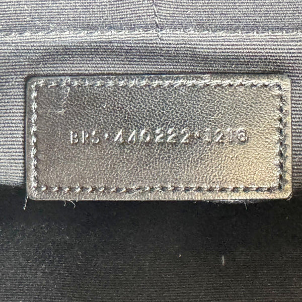 YVES SAINT LAURENT Chevron Leather Document Holder Black