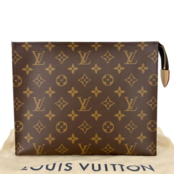 LOUIS VUITTON Monogram Canvas Toiletry Pouch Brown