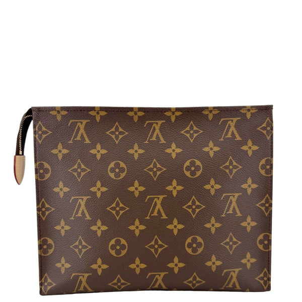 LOUIS VUITTON Monogram Canvas Toiletry Pouch Brown